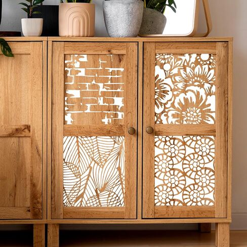 12Pcs Mixed Stencils for Painting, Art Stencils for Crafts Reusable, Wood Grains Flower Texture Templates Spider Web Layering Spray Paint Stencils Kit on Wall Canvas Cake Card DIY (11×7'') in Saudi Arabia
