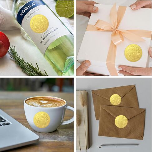 WADORN 100Pcs Football Gold Foil Stickers, 2 Inch Rugby Ball Gold Embossed Envelopes Seals Football Round Self Adhesive Embossed Seal Labels for DIY Crafts Sport Party Invitations Greeting Cards in Saudi Arabia
