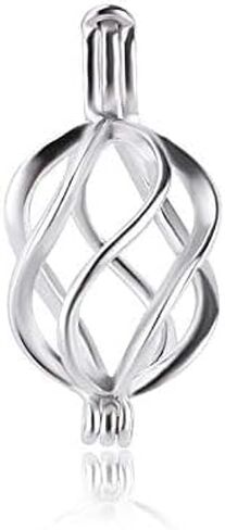 Sterling Silver & Gold Plated Twisted Ball Cage Pendants for Pearl DIY Jewelry Making in Saudi Arabia
