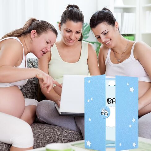 Crenics Baby Shower Decorations for Girl, Cute Baby Shower Signature Board with Picture, Pink Baby Shower Guest Book Alternatives 18" x 12", Creative Baby Shower Keepsake for Girls in Kuwait