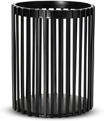 Black Pen Holder for Desk, Metal Pen Caddy Pencil Cup, Cute Makeup Brushes Cup, Desktop Makeup Brush Holder, Metal Desk Organizers and Accessories, Office Accessories Aesthetic in Saudi Arabia