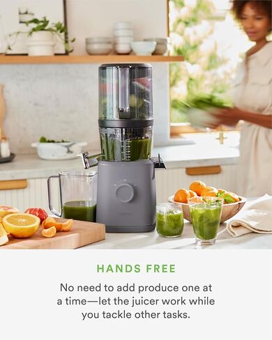 Nama J2 Cold Press Juicer-التغذية الذاتية لعملية خالية من اليدين مع قادوس عريض من الفم لتحميل الوصفة الكاملة ، عصارة مصارعة النفايات صفريًا لمزيد من العصير ، لبن أقل-تنظيف وتجميع سهل. in Kuwait