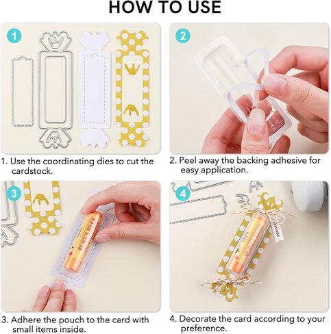 Baofali 1 Set Tag و 1 Set Candy يموت قطع بطاقات هدية مستطيلة مظروف يموت قطع العلامات لعلامة Scrapbooking DIY الألبوم الحرف لوازم (العلامة: 4.6x5.6inch الحلوى: 5.4x2.7inch) in Saudi Arabia
