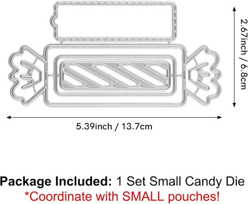 Baofali 1 Set Tag و 1 Set Candy يموت قطع بطاقات هدية مستطيلة مظروف يموت قطع العلامات لعلامة Scrapbooking DIY الألبوم الحرف لوازم (العلامة: 4.6x5.6inch الحلوى: 5.4x2.7inch) in Saudi Arabia