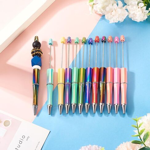 Craftdady 12PCS PEADABLE BEADIMERISE PEN DIY ALEDABLE AT BEADERS POINT POINT POINT PENT PEN in Saudi Arabia