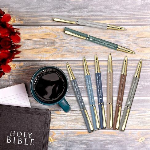 Spakon 40 PCS Mothers Day Gift Bible Bible Bible Ballpoint Pen Inspirational Quotes Pen Pen Device Party Form in Kuwait