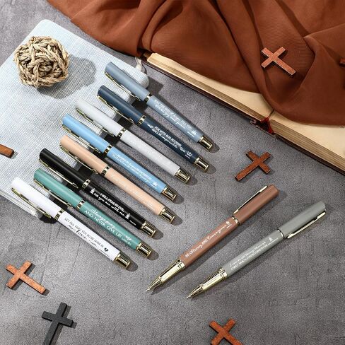 Spakon 40 PCS Mothers Day Gift Bible Bible Bible Ballpoint Pen Inspirational Quotes Pen Pen Device Party Form in Kuwait