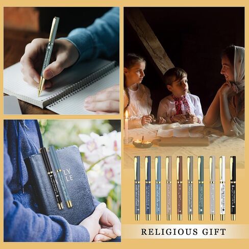 Spakon 40 PCS Mothers Day Gift Bible Bible Bible Ballpoint Pen Inspirational Quotes Pen Pen Device Party Form in Kuwait