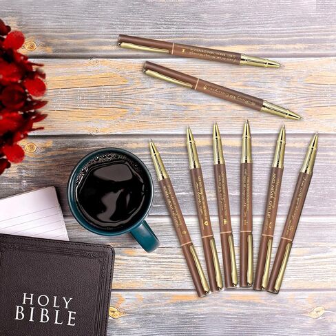 Spakon 40 PCS Mothers Day Gift Bible Bible Bible Ballpoint Pen Inspirational Quotes Pen Pen Device Party Form in Saudi Arabia