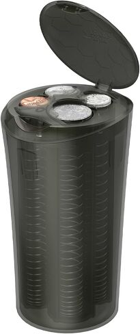 JOYTUTUS Coin Holder for Car, Larger-Capacity Car Change Holder Organizer, Universal Car Coin Holder for Cup Holder, Coin Dispenser Storage Fit Most Car & Trucks Car Accessories in Saudi Arabia