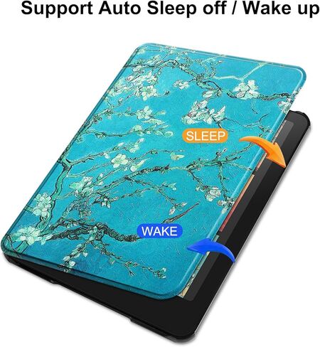 حالة من 7 بوصة kindle paperwhite (الجيل الثاني عشر ، 2024) و kindle Colorsoft Signature Edition (1st gen ، 2024) ، غطاء واقعي قذيفة خفيف الوزن مع النوم/الاستيقاظ على Kindle Paperhite-MT in Kuwait