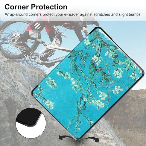 حالة من 7 بوصة kindle paperwhite (الجيل الثاني عشر ، 2024) و kindle Colorsoft Signature Edition (1st gen ، 2024) ، غطاء واقعي قذيفة خفيف الوزن مع النوم/الاستيقاظ على Kindle Paperhite-MT in Kuwait