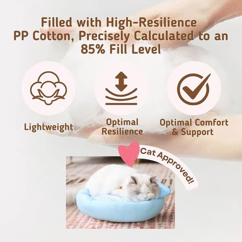 PillowPlay Pet Bed - 15.7 or 17.7 inch, Pets Up to 11lbs - Comfortable, Washable, 15-Year Factory - Cats & Small Dog Bed in Saudi Arabia