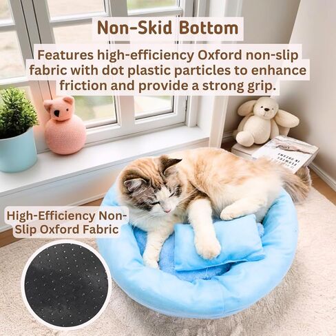 PillowPlay Pet Bed - 15.7 or 17.7 inch, Pets Up to 11lbs - Comfortable, Washable, 15-Year Factory - Cats & Small Dog Bed in Saudi Arabia