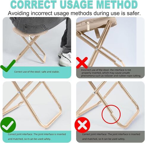 البراز التخييم ، براز قابل للطي محمول مع حقيبة حمل ، 12 بوصة كرسي قابلة للطي محمولة براز معسكر في الهواء الطلق للسفر المشي المشي لمسافات طويلة في الصيد الشواء (الأسود) in Kuwait