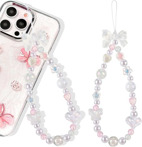 سحر الهاتف -1PC حزام Cherry Charm Red Charm Sblice Universal Lanyard Strap STRAP DARK HODED SHODED STRING for Phone Case Women Bage in Kuwait