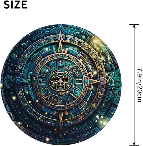 Round Mouse Pad Non-Slip Rubber Mousepad for Gaming Laptop Computer Desk Office in Saudi Arabia