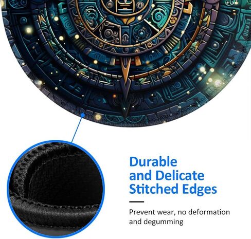 Round Mouse Pad Non-Slip Rubber Mousepad for Gaming Laptop Computer Desk Office in Saudi Arabia