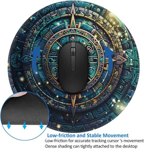 Round Mouse Pad Non-Slip Rubber Mousepad for Gaming Laptop Computer Desk Office in Saudi Arabia