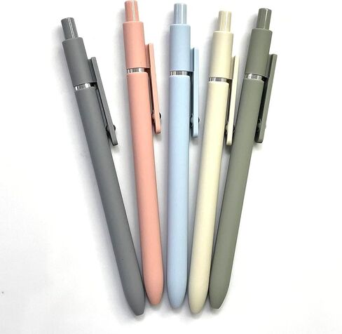 sencoo 5 pack Black Gel Pens Quick Dry Ink Pens 0.7mm Fine Point Retractable Roller Ball Pens Cute Pens Aesthetic pens for School Office Home Diary Gift Pens (style6) in Saudi Arabia