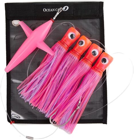 OCEAN CAT Saltwater Trolling Lures Bird Fishing Teaser for Saltwater Fishing Rigged with Hook for Wahoo Tuna Mahi Dolphin Sailfish Marlin in Saudi Arabia