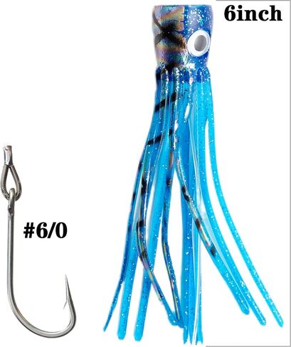 OCEAN CAT Saltwater Trolling Lures Bird Fishing Teaser for Saltwater Fishing Rigged with Hook for Wahoo Tuna Mahi Dolphin Sailfish Marlin in Saudi Arabia