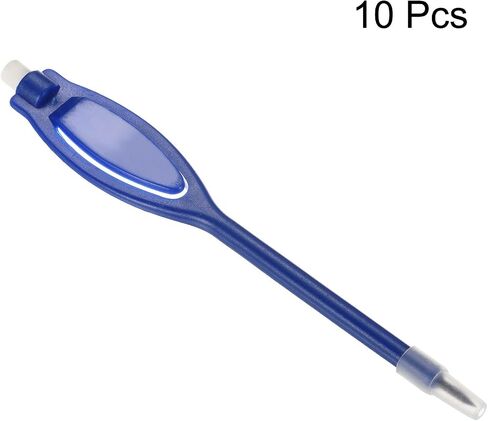 Patikil Golf Resorge Resorge Pencility مع Eraser ، 10 Pack Rectangle Clip Clish 2H Marker Ambens for Sport Games Meeting ، Red in Saudi Arabia