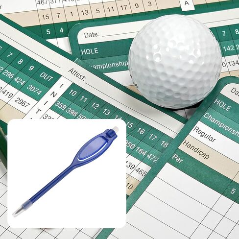 Patikil Golf Resorge Resorge Pencility مع Eraser ، 10 Pack Rectangle Clip Clish 2H Marker Ambens for Sport Games Meeting ، Red in Saudi Arabia