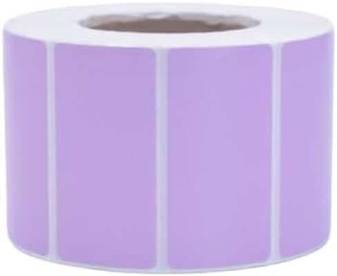 2x1 inches Colored Labels, 1000 Labels per roll, Thermal Printer, writable, 7 Beautiful Colors, Coding, Organization, Crafting. (Pack of 1) (Pink) in Saudi Arabia