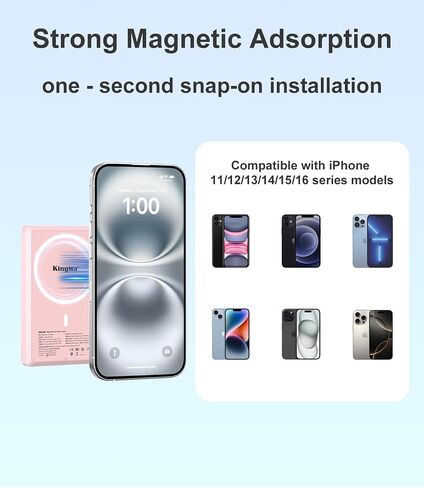 King Ma 4K 30FPS Magnetic Phone Vlog Selfie Monitor Screen, Sync Back Camera iPhone Monitor Screen for Vlog Live Stream & TikTok in Kuwait