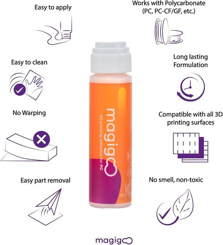 Magigoo MPA2019 3D Printer Adhesive Glue, Reduces Warping for Nylon Filament on Glass, PEI, Buildtak, Kapton 50ml 1.69 fl. oz. in Saudi Arabia