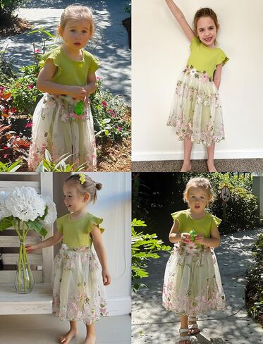 PATPAT Girls Tulle Tutu Party Birthday Princess Formal Fancy Princess Dress in Saudi Arabia