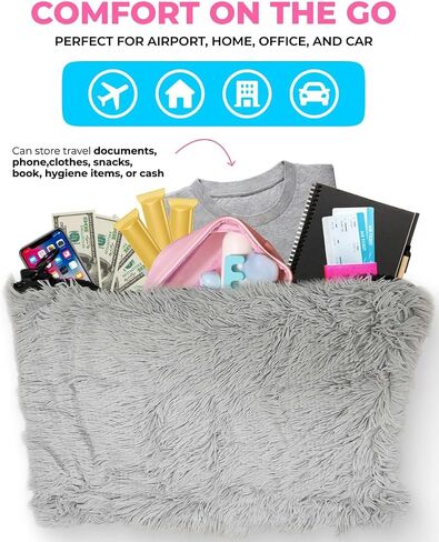 Skywin Inflatable Sleeping Pads For Camping & Airport Travels (Grey) - 77 x 26 x 5 IN Air Mattress Sleeping Pad Inflatable with 8" HeadRest - Sleeping Bags with Pillow-like HeadRest Camping Essentials in Kuwait