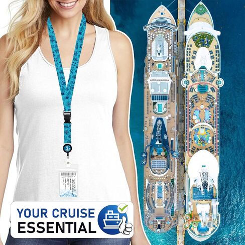 2 Pack Retractable Cruise Lanyard with Waterproof ID Holder Retractable Reel for Cruise Key Cards Ships Essentials & Must Have Travel Accessories（Funny Pirate） 2 in Saudi Arabia
