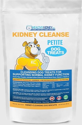 Kidney Restore Bacon Dog Treats 16oz for Petite Dogs. Low Protein Dog Treats for Kidney Support for Small Dogs. Renal Treats for Any Kidney Dog Diet. in Saudi Arabia