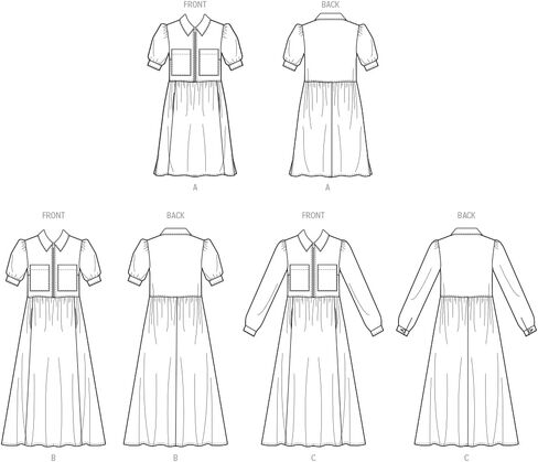 McCall's Misses' Zip Front Dress Sewing Pattern Packet, Design Code M8553, 16-18-20-22-24, Multicolor in Kuwait
