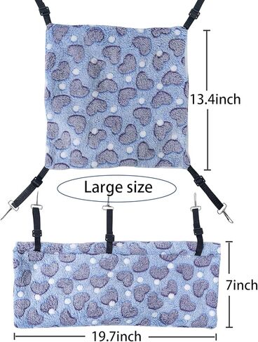غينيا خنزير الخنازير الفئران قابلة للتعديل أرجوحة قابلة للضبط إكسسوارات قفص الحيوان الصغيرة نفق مخبأ وأرجوحة بطابقين لفئران غينيا الخنزير الهامستر شينشيلا ، in Kuwait