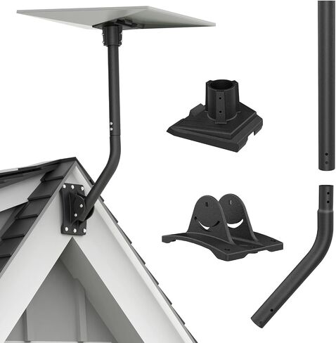 Pipe Adapter for Starlink Gen 3, Thickened Aluminum Alloy Pole Mount Adapter Compatible with Starlink Standard Dish in Saudi Arabia