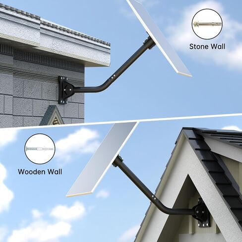 Pipe Adapter for Starlink Gen 3, Thickened Aluminum Alloy Pole Mount Adapter Compatible with Starlink Standard Dish in Saudi Arabia