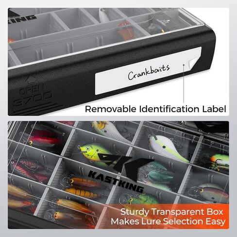 KastKing HyperSeal Waterproof Tackle Box, 3600 and 3700 Tackle Trays, Fishing Tackle Box Organizer with Removable Dividers, Lure Box and Terminal Tackle Storage,Purple in Saudi Arabia