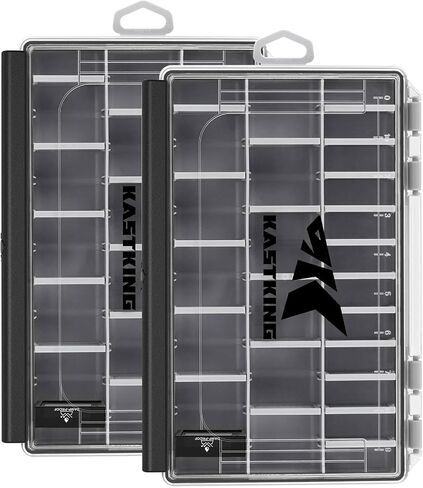KastKing HyperSeal Waterproof Tackle Box, 3600 and 3700 Tackle Trays, Fishing Tackle Box Organizer with Removable Dividers, Lure Box and Terminal Tackle Storage,Purple in Saudi Arabia