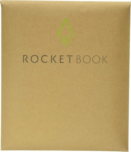 Rocketbook Smart Notebook Cover - 100 ٪ قابلة لإعادة التدوير ، غطاء قابل للتحلل مع حامل القلم ، قفل مغناطيسي وتخزين داخلي - المريخ الرمال تان ، الحجم التنفيذي (6 "× 8.8") in Saudi Arabia