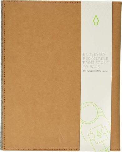 Rocketbook Smart Notebook Cover - 100 ٪ قابلة لإعادة التدوير ، غطاء قابل للتحلل مع حامل القلم ، قفل مغناطيسي وتخزين داخلي - المريخ الرمال تان ، الحجم التنفيذي (6 "× 8.8") in Saudi Arabia