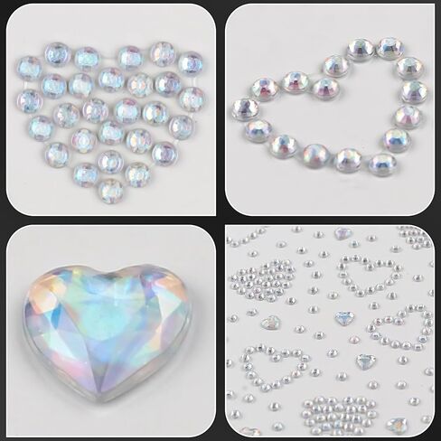 Gem Stickers Jewels for Crafts, Self Adhesive Rhinestone Stickers, Stick on Gems Rhinestones for Crafts, Acrylic Bling Star Stickers, Craft Supplies 3 Sheets(Light Blue-3/6/20mm) in Saudi Arabia