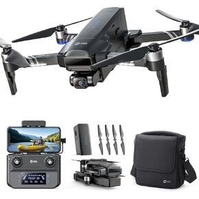 طائرات بدون طيار من Holy Stone HS600 ذات محورين مع كاميرا 4K EIS للبالغين، معرف عن بعد متكامل، بطاريتين مدة طيران 56 دقيقة، نقل نطاق 10000 قدم، طائرة بدون طيار GPS مع محركات بدون فرش، 4K/30FPS in Kuwait