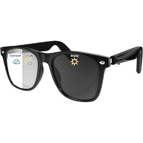 Bluetooth Sunglasses for Men & Women, AI Translator, 11H Battery Life, Color-Changing Polarized Lens, Anti-Blue Light & UV Protection, Voice Control, Built-in Mic & Speakers, Duoecho Smart Glasses