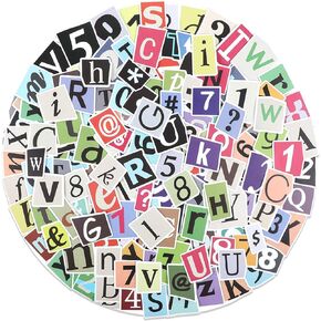 200 PCS alphabet ملصقات مقاومة للماء شارات الفينيل
