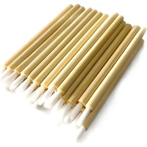 ملفات تعريف الارتباط Pyo Mini Paint Brush (يمكن التخلص منها ، طعام آمن) - الشفاه ، الأظافر ، فرش الطلاء ملفات تعريف الارتباط (100 ، وردي)