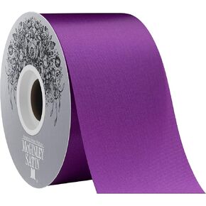 McGinley Mills 2.5 "W acetate satin Ribbon ، Purple ، 50 Yard