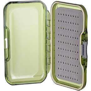 Aventik Waterproof Fly Box Two Sided Easy Grip Foam Light Weight Fishing Tackle Box Large Capacity